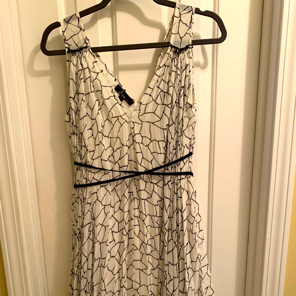 White & Black Cocktail Dress